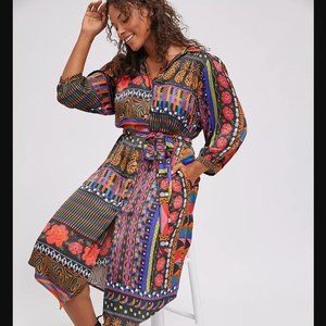 Farm Rio Anthro Ciela Midi Shirtdress